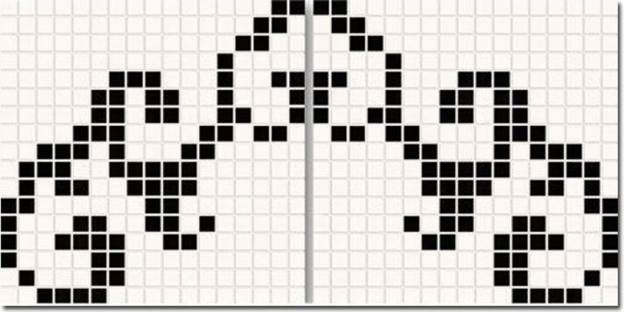 Мозаика 32x32 Lait/noir Mos Damasque Venise белый Emil Ceramica Мозаика 32x32 Lait/noir Mos Damasque Venise белый Emil Ceramica