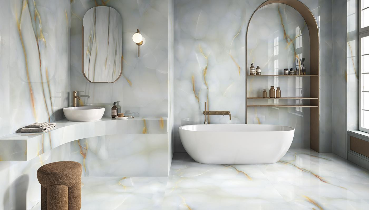 Керамогранит 278x120 Turchese Lappato Tele Di Marmo Pure Onyx лаппатированная голубой оникс 6.5мм Emil Ceramica Керамогранит 278x120 Turchese Lappato Tele Di Marmo Pure Onyx лаппатированная голубой оникс 6.5мм Emil Ceramica