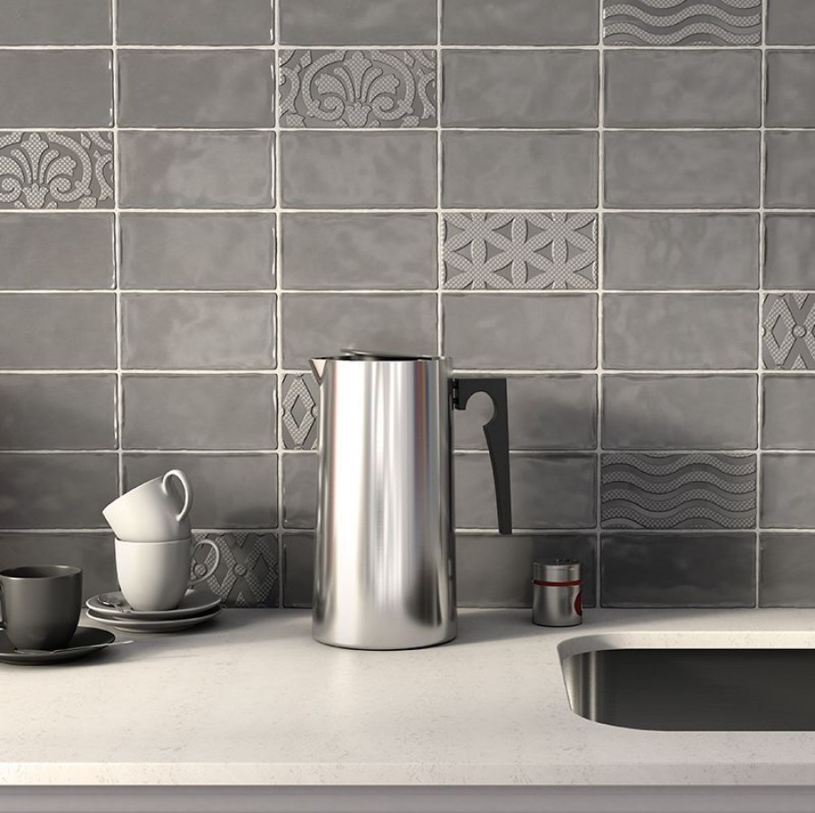 Плитка 30x8 Gris Claro Luc Masia глянцевая серый однотонный Equipe Плитка 30x8 Gris Claro Luc Masia глянцевая серый однотонный Equipe