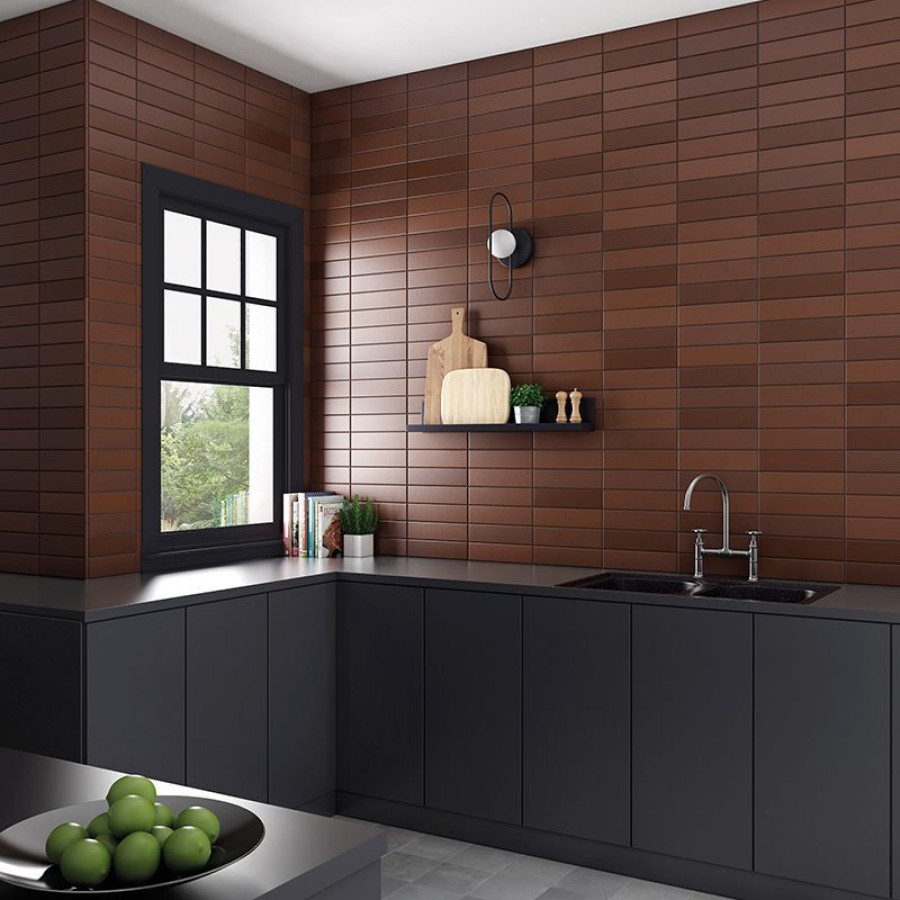 Плитка 30x10 Wadi Brown Mat Matelier матовая коричневый однотонный Equipe Плитка 30x10 Wadi Brown Mat Matelier матовая коричневый однотонный Equipe