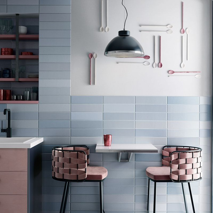 Плитка 30x10 Samoa Blue Mat Matelier матовая голубой однотонный Equipe Плитка 30x10 Samoa Blue Mat Matelier матовая голубой однотонный Equipe