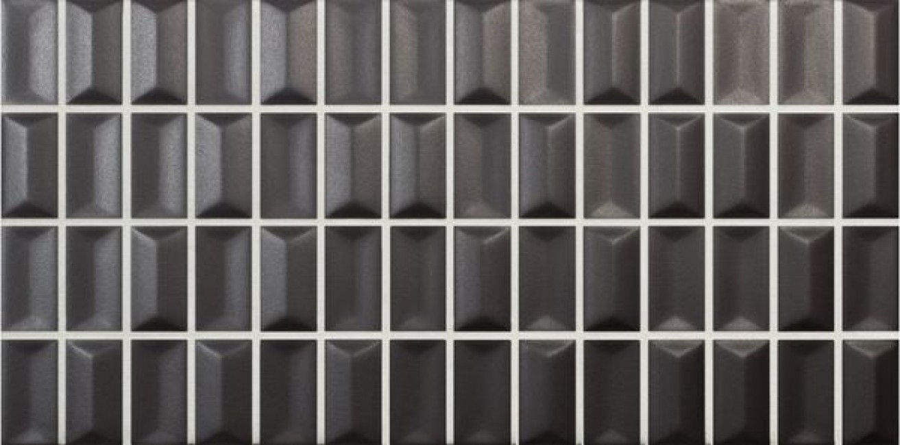 Керамическая плитка 25x13 Wow 3DB Diamond Onix Matt черный матовая Керамическая плитка 25x13 Wow 3DB Diamond Onix Matt черный матовая