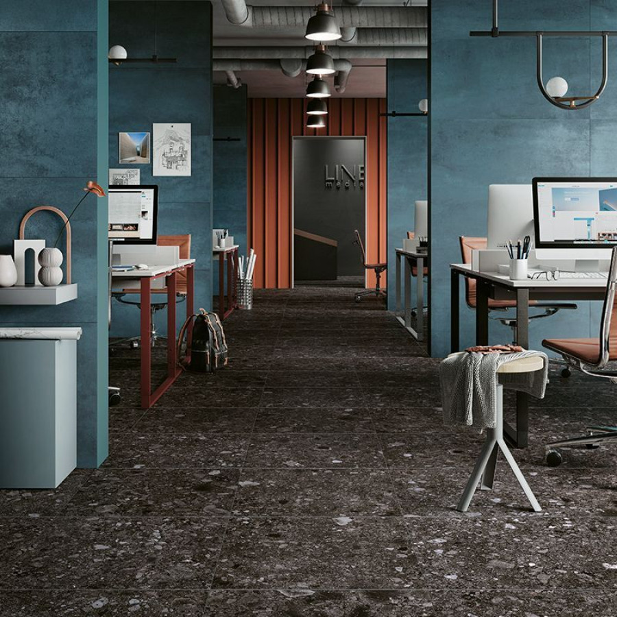 Керамогранит 120x120 Svart Naturale Norr натуральная черный камень 9мм Mirage Керамогранит 120x120 Svart Naturale Norr натуральная черный камень 9мм Mirage