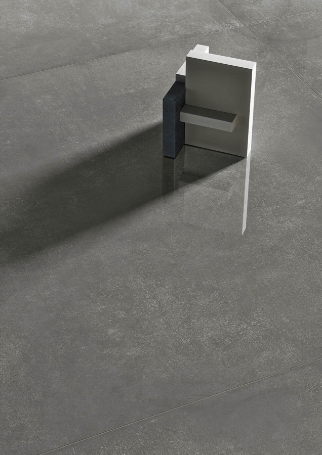 Керамогранит 120x60 Dark Lucido Feel глянцевая серый однотонный 9мм Refin Керамогранит 120x60 Dark Lucido Feel глянцевая серый однотонный 9мм Refin