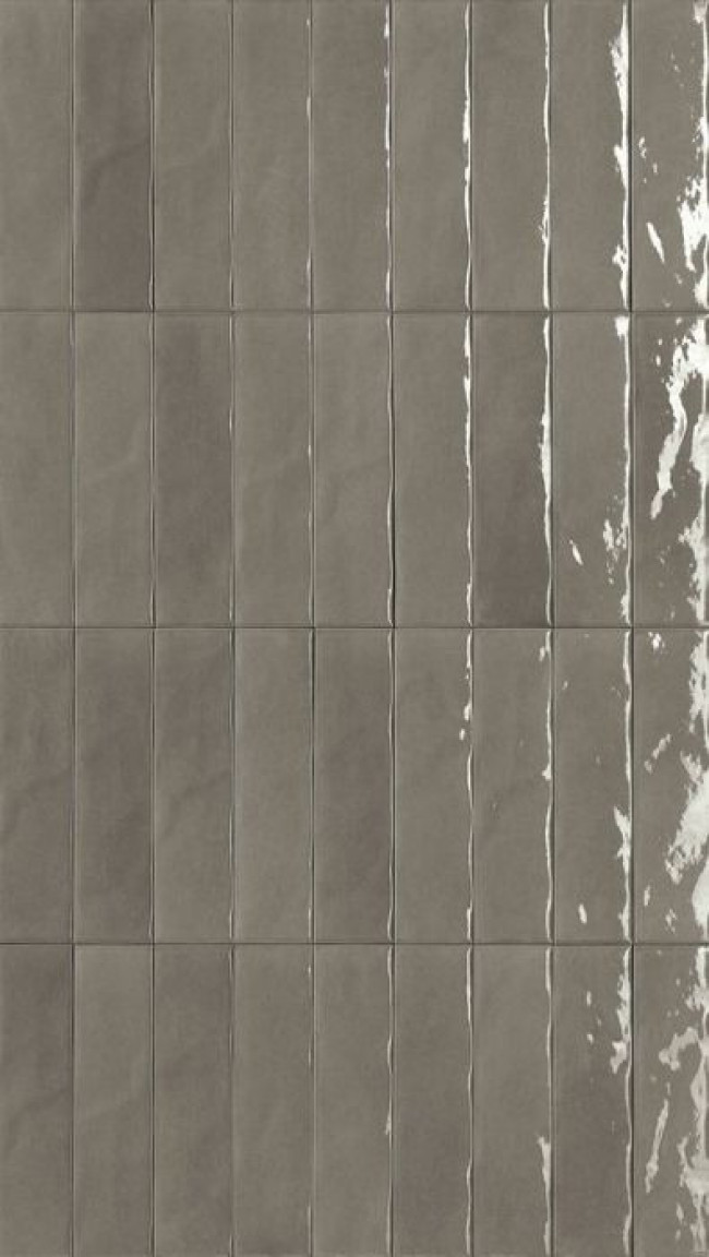 Плитка Fap Ceramiche 24x6 Glim Grigio Fumo Brillante Frms глянцевая серый краска, штукатурка, однотонная Плитка Fap Ceramiche 24x6 Glim Grigio Fumo Brillante Frms глянцевая серый краска, штукатурка, однотонная