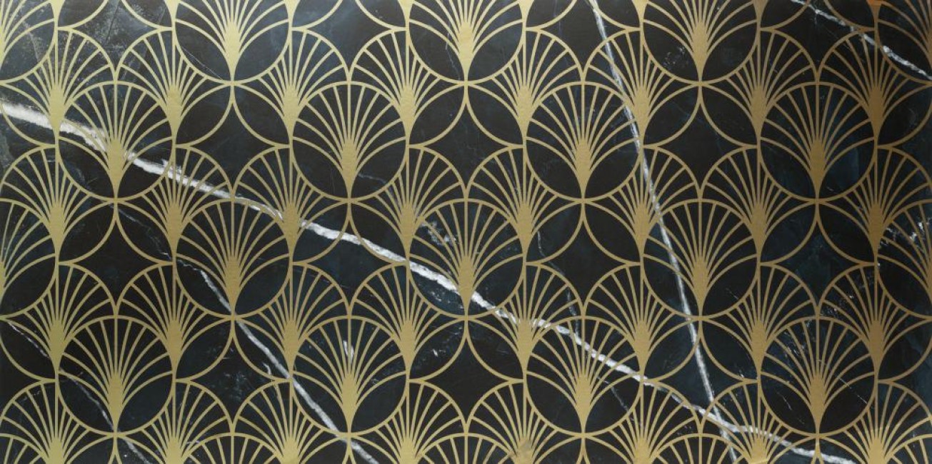 Керамогранит Dune Black & Light Calacatta Tiara полированная геометрия черный Керамогранит Dune Black & Light Calacatta Tiara полированная геометрия черный