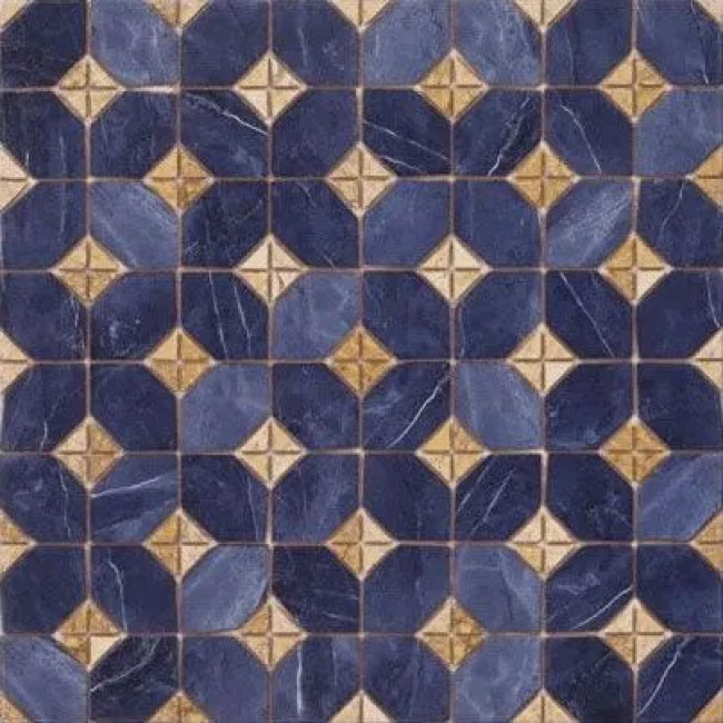 Плитка декор Iliada - PR Azul 43.5x43.5 Vives Плитка декор Iliada - PR Azul 43.5x43.5 Vives