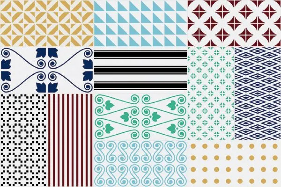 Декор mix Clichy Blanco 10x20 Vives Декор mix Clichy Blanco 10x20 Vives