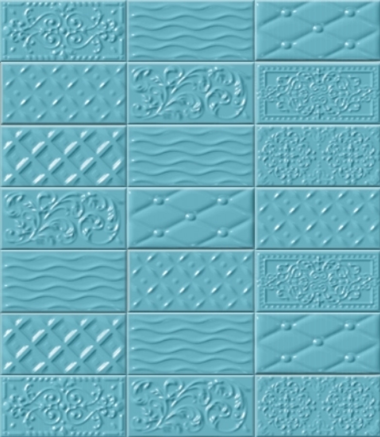 Плитка 20x10 Celeste Raspail Matt Mugat/rivoli матовая, рельефная голубой однотонный Vives Плитка 20x10 Celeste Raspail Matt Mugat/rivoli матовая, рельефная голубой однотонный Vives