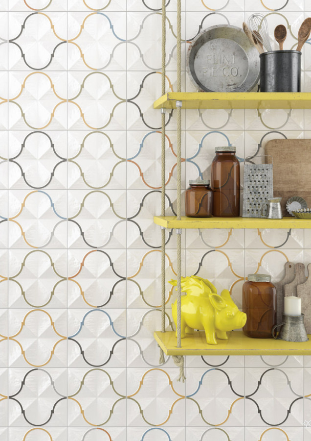 Плитка 20x20 Ocre Oromo Matt Etnia матовая, рельефная белый рельеф Vives Плитка 20x20 Ocre Oromo Matt Etnia матовая, рельефная белый рельеф Vives