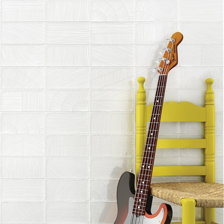 Плитка 20x10 Blanco Viet Matt Etnia матовая, рельефная белый однотонный Vives Плитка 20x10 Blanco Viet Matt Etnia матовая, рельефная белый однотонный Vives