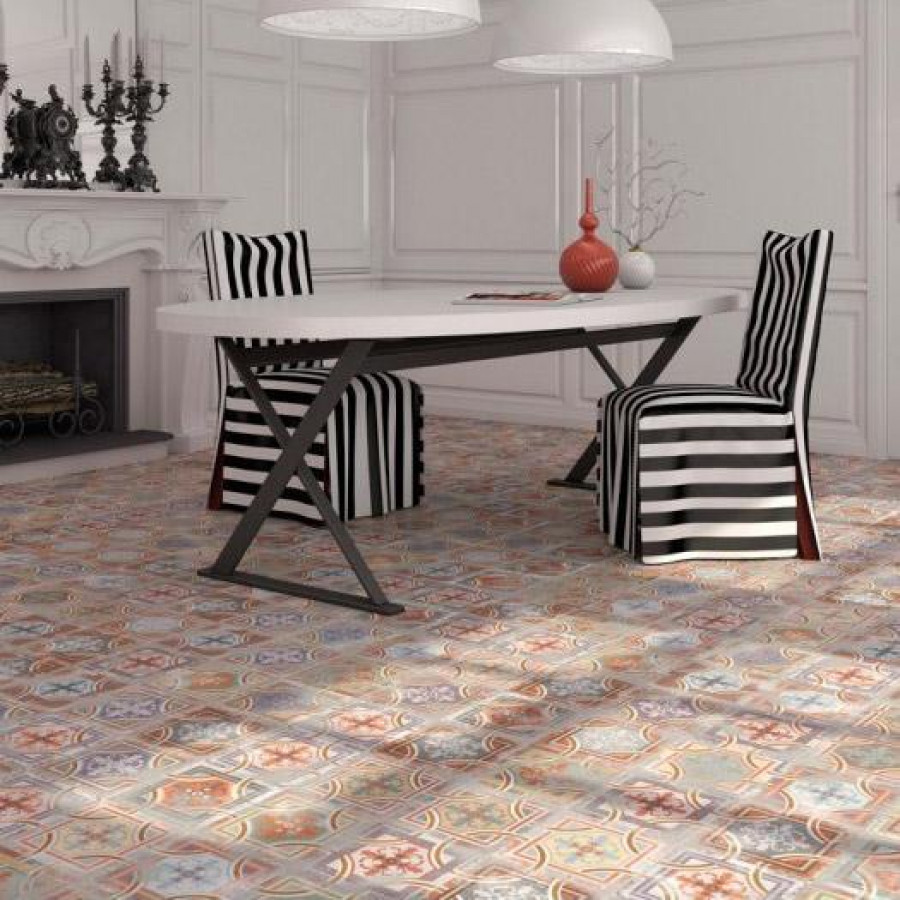 Плитка 20x20 Comillas Matt Vives 1900 матовая мультиколор орнамент 8мм Vives Плитка 20x20 Comillas Matt Vives 1900 матовая мультиколор орнамент 8мм Vives