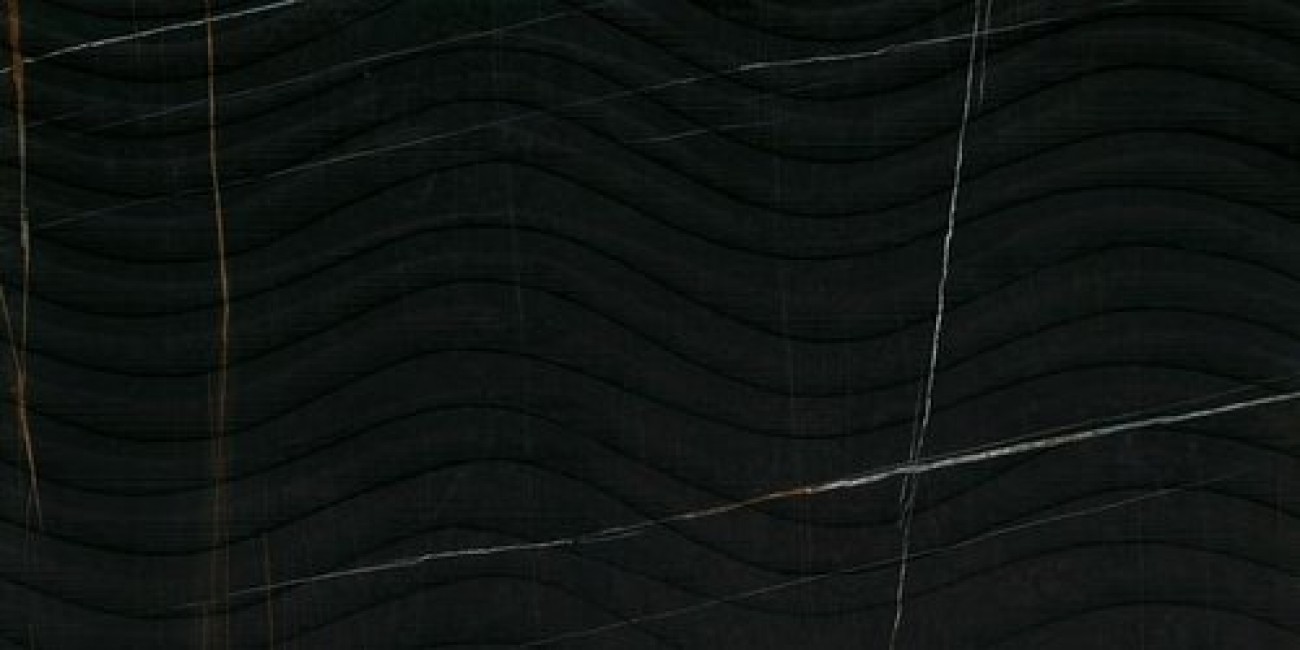 Плитка 120x60 Sahara Noir Onda Sq Mb04Bao лаппатированная мрамор 10мм Italgraniti Group Плитка 120x60 Sahara Noir Onda Sq Mb04Bao лаппатированная мрамор 10мм Italgraniti Group