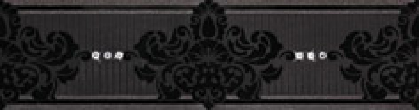 Плитка 30x8 Кайма Mrv185 Frise Nero Elite глянцевая дизайн 11мм Valentino Плитка 30x8 Кайма Mrv185 Frise Nero Elite глянцевая дизайн 11мм Valentino