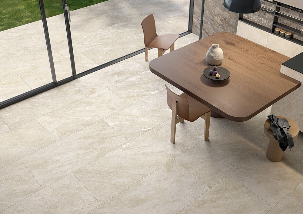 Керамогранит 120x60 Quarzite Essence матовая бежевый 9мм Caesar Керамогранит 120x60 Quarzite Essence матовая бежевый 9мм Caesar