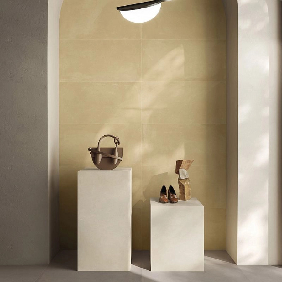 Керамогранит 120x60 Sienna Soft Prima матовая желтый однотонный 9мм Caesar Керамогранит 120x60 Sienna Soft Prima матовая желтый однотонный 9мм Caesar