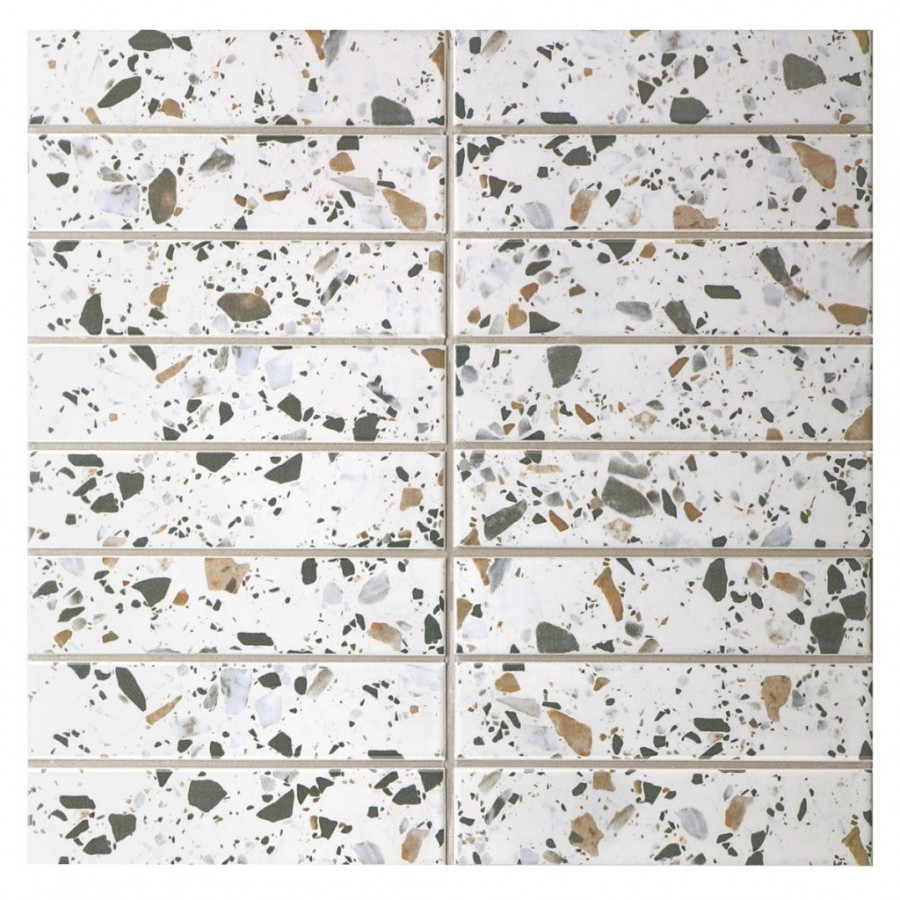 Мозаика 30x28 6мм Terrazzo Color 32.5*145 белый Bonaparte Мозаика 30x28 6мм Terrazzo Color 32.5*145 белый Bonaparte