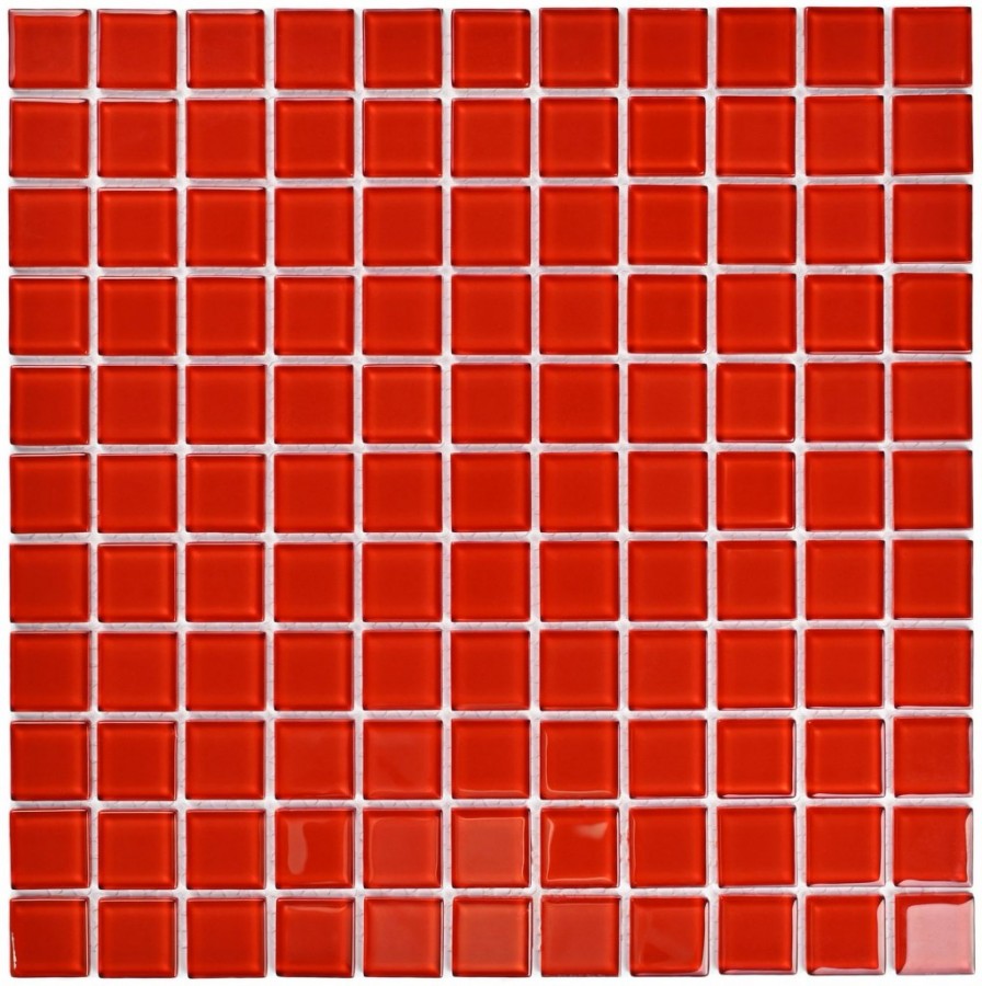 Мозаика 30x30 4мм Red glass 4*25*25 красный Bonaparte Мозаика 30x30 4мм Red glass 4*25*25 красный Bonaparte
