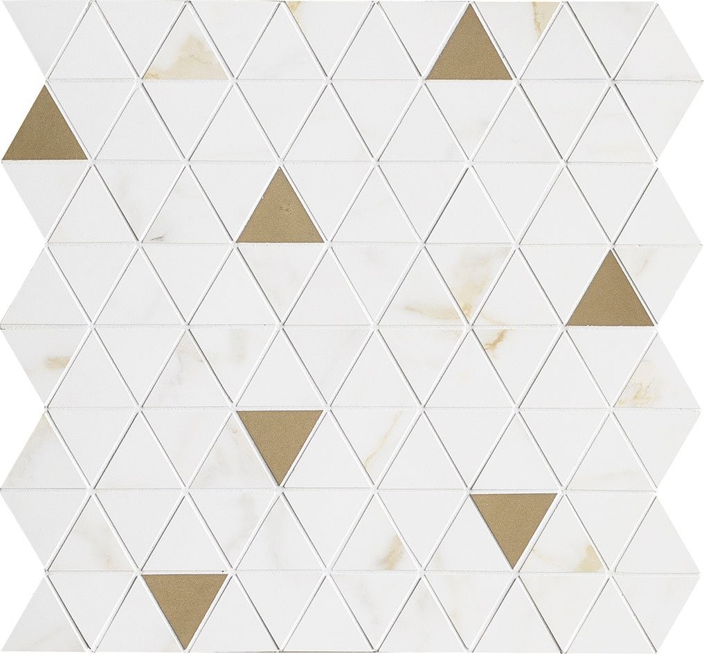 Мозаика 43x40 Allmarble Wall Golden White Sat.Mosaico Tria матовая белый 6мм Marazzi Мозаика 43x40 Allmarble Wall Golden White Sat.Mosaico Tria матовая белый 6мм Marazzi