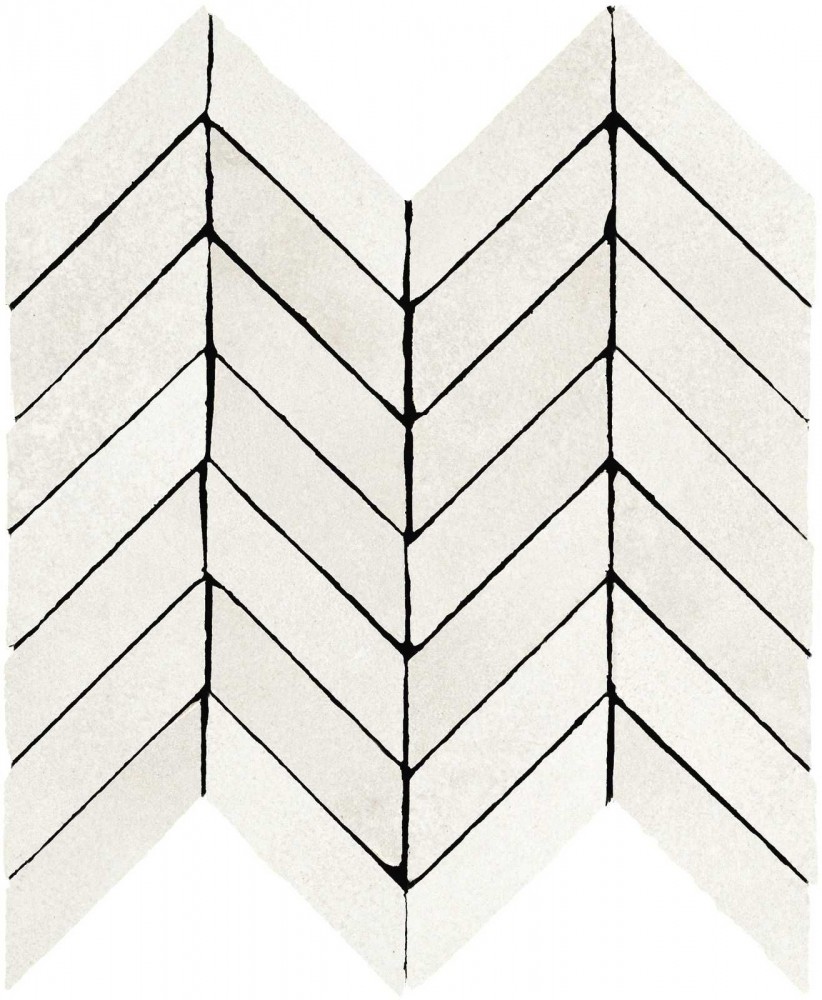 Мозаика 37x30 Alchimia Spina White матовая белый 7мм Marazzi Мозаика 37x30 Alchimia Spina White матовая белый 7мм Marazzi