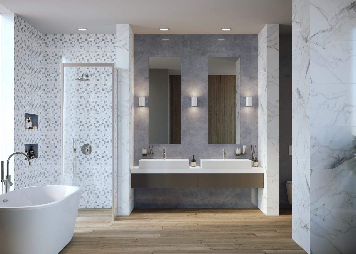 Мозаика 30x30 Flow многоцветный матовая разноцветный 8мм Meissen Мозаика 30x30 Flow многоцветный матовая разноцветный 8мм Meissen