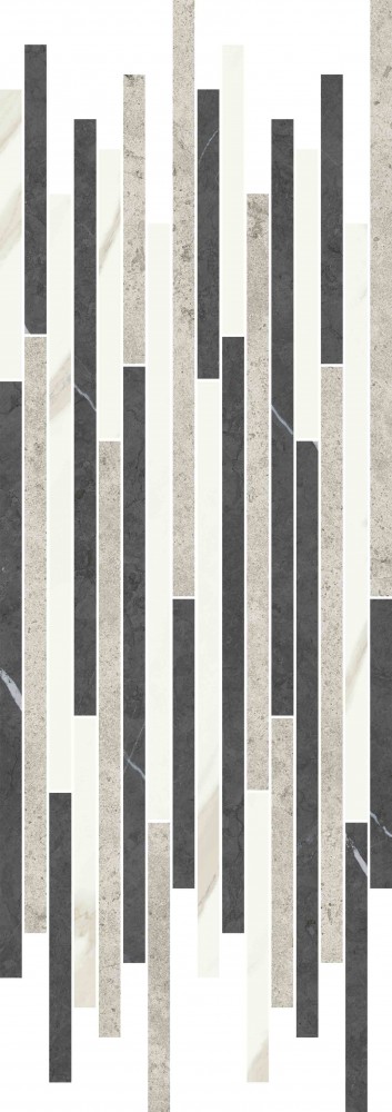 Декор 75x26 Метрополис Стрип Колд матовая черный 9мм Италон Декор 75x26 Метрополис Стрип Колд матовая черный 9мм Италон