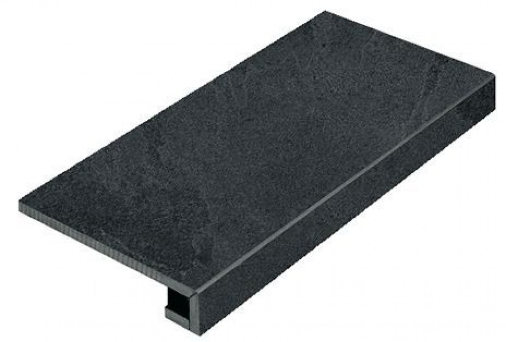 Ступень 120x30 Материя Титанио фронт. патинированная черный 10мм Италон Ступень 120x30 Материя Титанио фронт. патинированная черный 10мм Италон