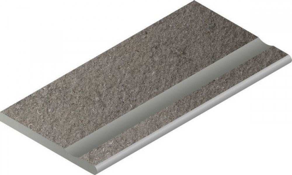 Керамогранит 60x30 Бортик Дискавер Фумэ с выемкой закругленный Х2 структурированная серый 20мм Италон Керамогранит 60x30 Бортик Дискавер Фумэ с выемкой закругленный Х2 структурированная серый 20мм Италон