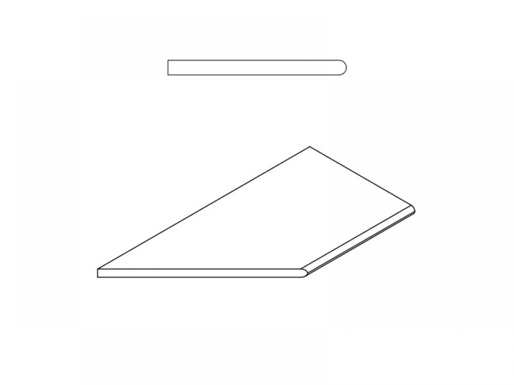Керамогранит 60x30 Бортик Дистрикт Эмеральд закругленный левый Х2 матовая коричневый 20мм Италон Керамогранит 60x30 Бортик Дистрикт Эмеральд закругленный левый Х2 матовая коричневый 20мм Италон
