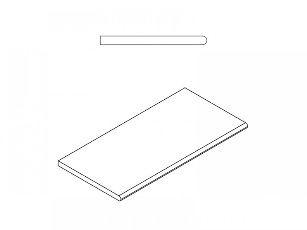 Ступень 120x30 Авангард Сильвер закругленная грип Х2 структурированная серый 20мм Италон Ступень 120x30 Авангард Сильвер закругленная грип Х2 структурированная серый 20мм Италон