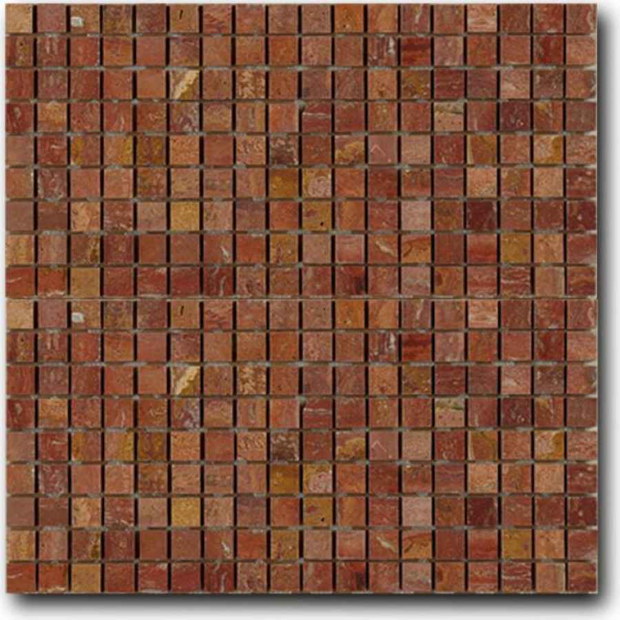 Мозаика 30x30 Red Travertine Marble Mosaic глянцевая, лаппатированная, полированная бронза мозаика 10мм Art Natura Мозаика 30x30 Red Travertine Marble Mosaic глянцевая, лаппатированная, полированная бронза мозаика 10мм Art Natura