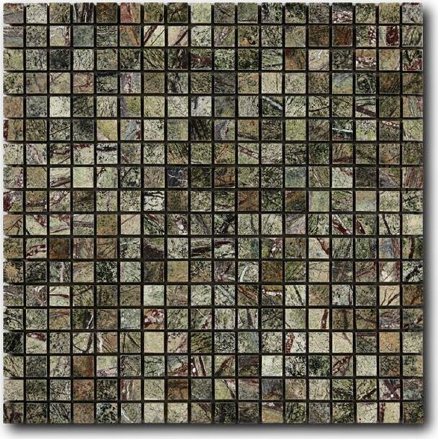 Мозаика 30x30 Rain Forest Green Marble Mosaic глянцевая, лаппатированная, полированная зеленый мозаика 10мм Art Natura Мозаика 30x30 Rain Forest Green Marble Mosaic глянцевая, лаппатированная, полированная зеленый мозаика 10мм Art Natura