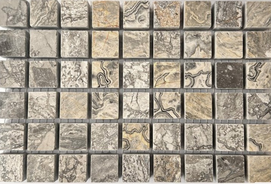 Мозаика 30x30 Bardiglio Extra Marble Mosaic глянцевая, лаппатированная, полированная моноколор мозаика 10мм Art Natura Мозаика 30x30 Bardiglio Extra Marble Mosaic глянцевая, лаппатированная, полированная моноколор мозаика 10мм Art Natura