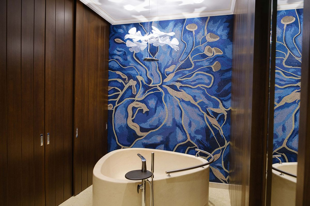 Панно 280x160 Алхимия голубой Art Natura Панно 280x160 Алхимия голубой Art Natura