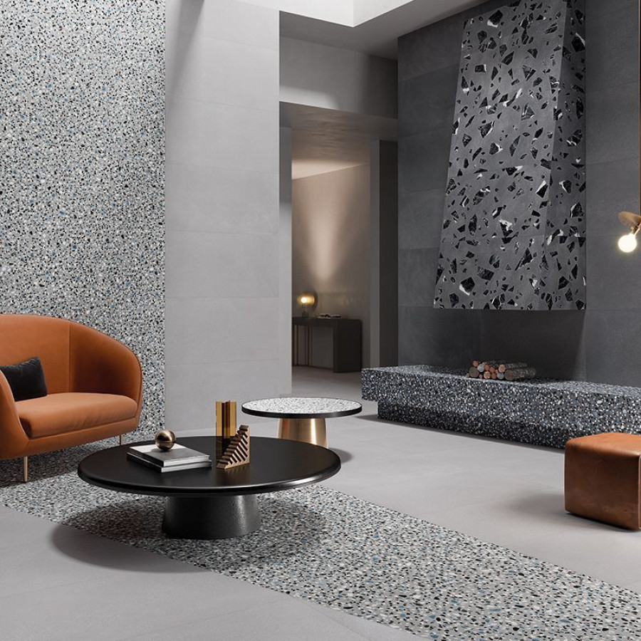 Керамогранит 60x60 Grey Classic Medley матовая, неполированная голубой камень 9.5мм Ergon Керамогранит 60x60 Grey Classic Medley матовая, неполированная голубой камень 9.5мм Ergon