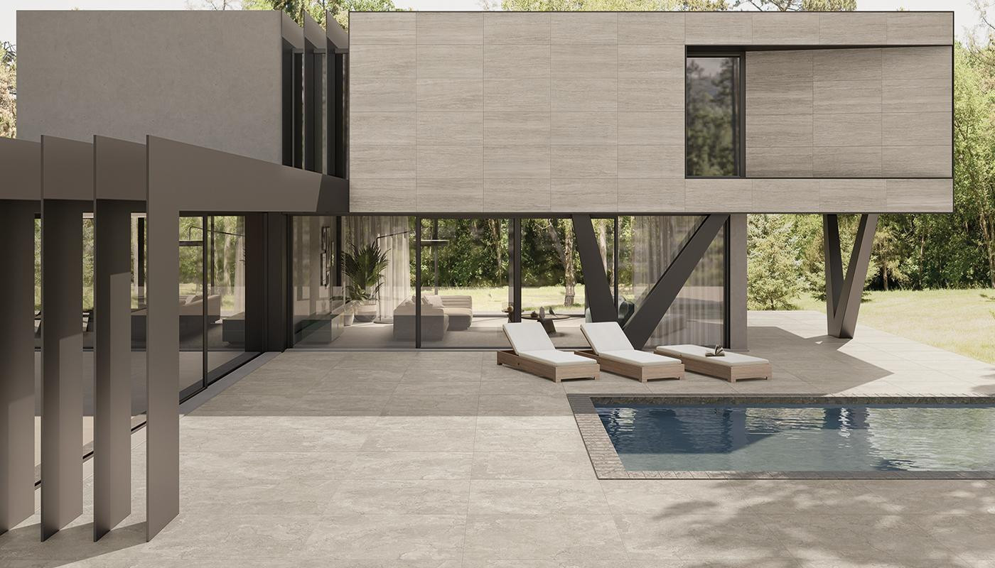 Керамогранит 120x60 Cross Cut Ash Bocciardato Portland Stone матовая, рельефная бежевый камень 9мм Ergon Керамогранит 120x60 Cross Cut Ash Bocciardato Portland Stone матовая, рельефная бежевый камень 9мм Ergon