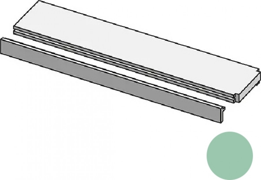 Горизонтальный профиль 300x13 Profilo In Salice Terminale Salvia Brac бирюзовый Mutina Горизонтальный профиль 300x13 Profilo In Salice Terminale Salvia Brac бирюзовый Mutina