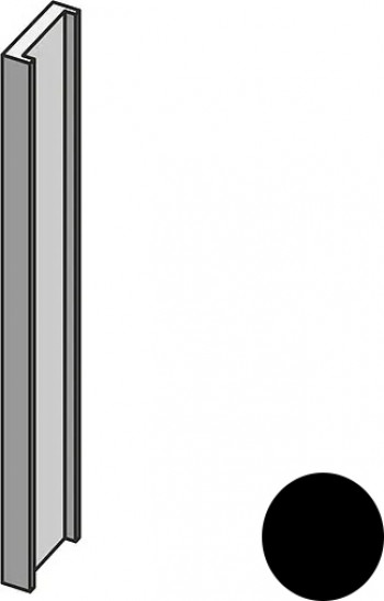 Вертикальный профиль 300x16 Profilo In Salice Black Mistral матовая серый Mutina Вертикальный профиль 300x16 Profilo In Salice Black Mistral матовая серый Mutina