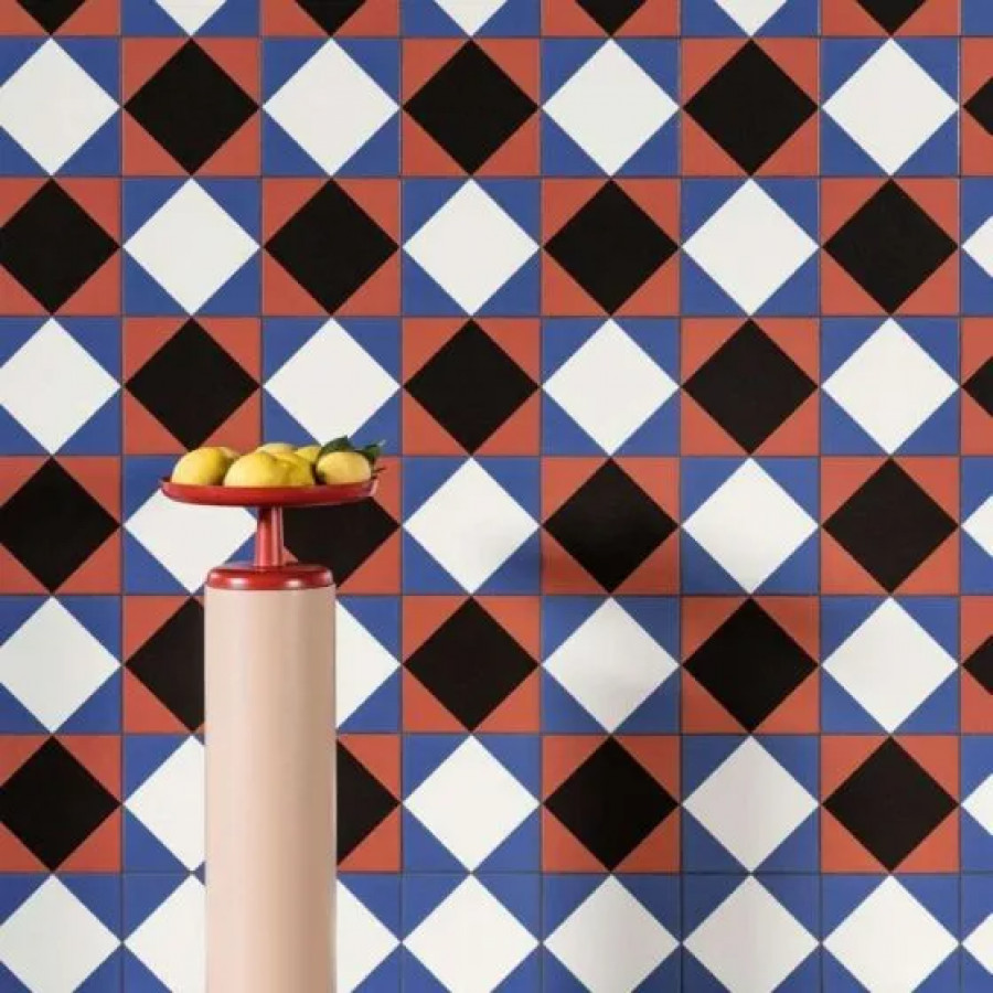 Керамогранит 21x21 Matone Margherita матовая красный пэчворк Mutina Керамогранит 21x21 Matone Margherita матовая красный пэчворк Mutina