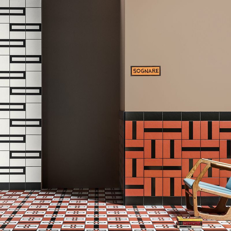 Керамогранит 21x10 Matone Margherita матовая белый пэчворк Mutina Керамогранит 21x10 Matone Margherita матовая белый пэчворк Mutina