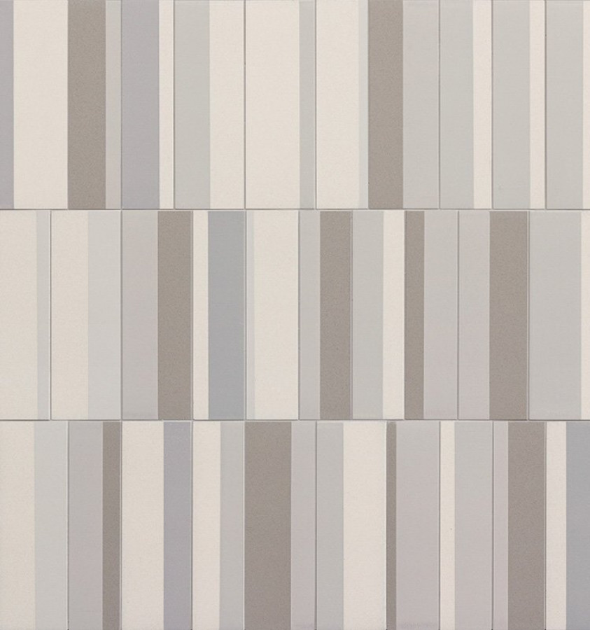 Керамогранит 30x8 Gris Blanc Bopi04 Piano матовая мультиколор в полоску Mutina Керамогранит 30x8 Gris Blanc Bopi04 Piano матовая мультиколор в полоску Mutina