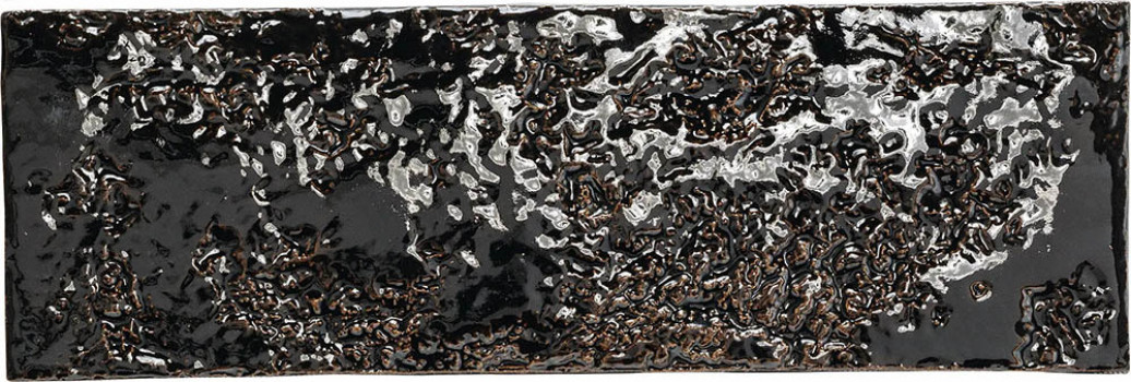 Плитка 23x8 Mono Nera Chamotte глянцевая, рельефная черный однотонный Mutina Плитка 23x8 Mono Nera Chamotte глянцевая, рельефная черный однотонный Mutina