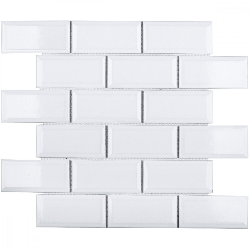мозаика 29x29 6.5мм Brick & Metro Metro White Glossy глянцевая Starmosaic мозаика 29x29 6.5мм Brick & Metro Metro White Glossy глянцевая Starmosaic