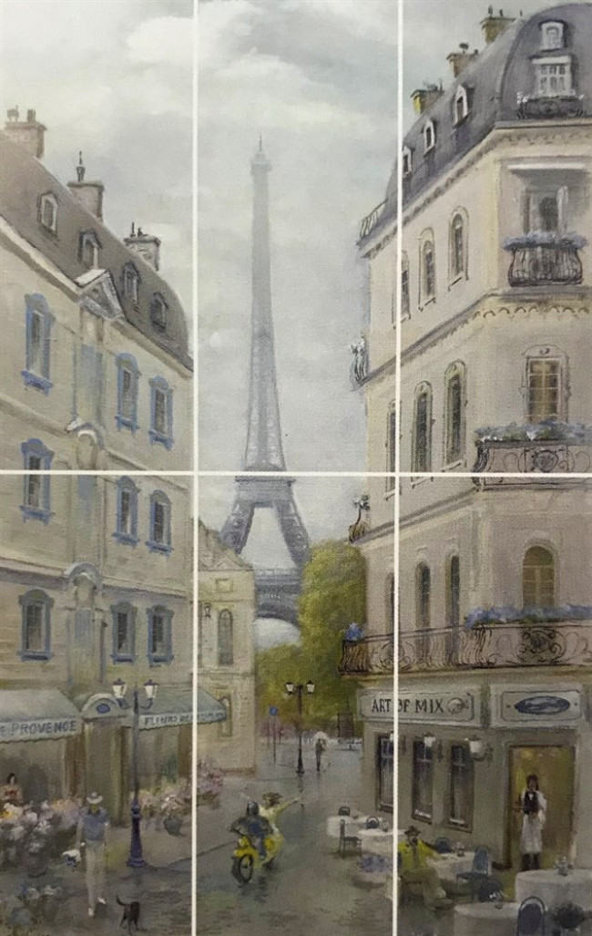 Плитка 100x60 8мм VBA146X7071 Панно Кантри Шик Париж матовая Kerama Marazzi Плитка 100x60 8мм VBA146X7071 Панно Кантри Шик Париж матовая Kerama Marazzi