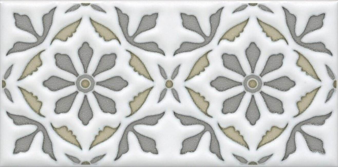 Плитка 15x7 6.9мм STGA61816000 Декор Клемансо орнамент матовая Kerama Marazzi Плитка 15x7 6.9мм STGA61816000 Декор Клемансо орнамент матовая Kerama Marazzi