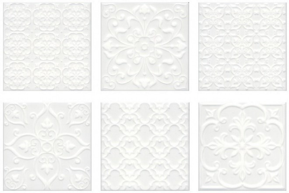 Плитка 20x20 8.3мм 5226 Суррей белый глянцевая Kerama Marazzi Плитка 20x20 8.3мм 5226 Суррей белый глянцевая Kerama Marazzi