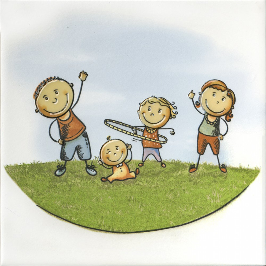 Плитка 20x20 6.9мм OSA2525009 Декор Весёлые старты Плитка 20x20 6.9мм OSA2525009 Декор Весёлые старты