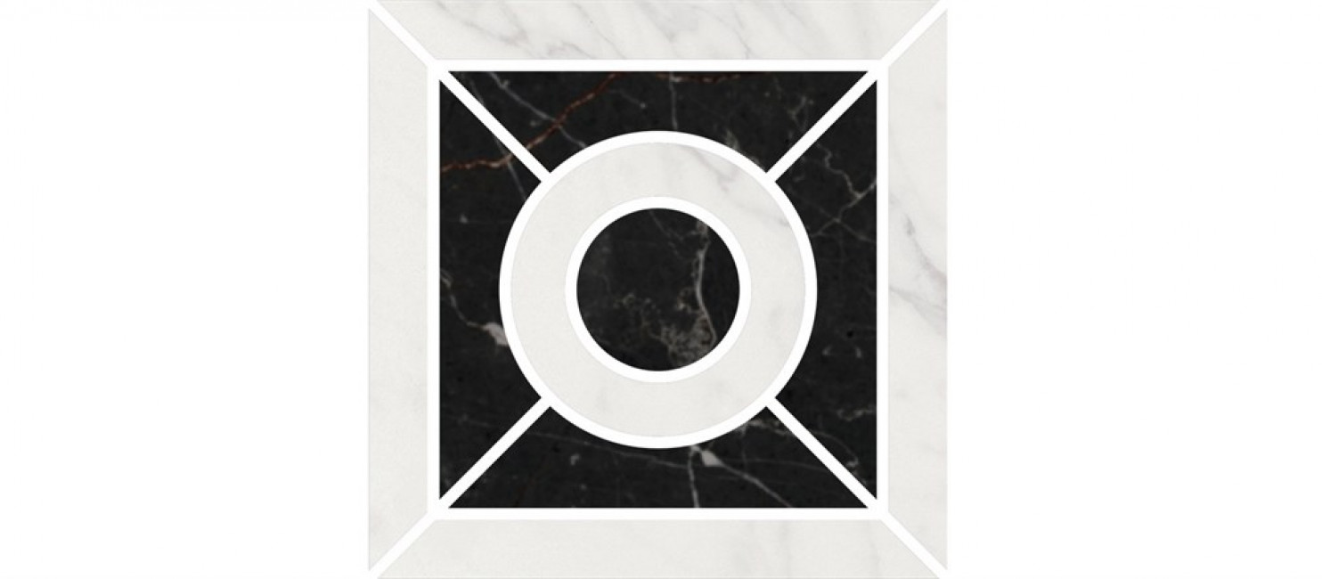 Керамогранит 10x10 9мм ID93T Декор Фрагонар наборный белый натуральная матовая Kerama Marazzi Керамогранит 10x10 9мм ID93T Декор Фрагонар наборный белый натуральная матовая Kerama Marazzi