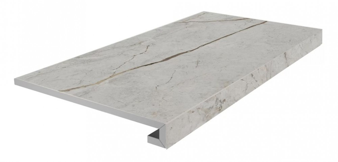 Ступень 60x33 9мм KM6060G0061RGCF фронтальная клееная Ифран серый светлый матовый обрезной матовая Kerama Marazzi Ступень 60x33 9мм KM6060G0061RGCF фронтальная клееная Ифран серый светлый матовый обрезной матовая Kerama Marazzi