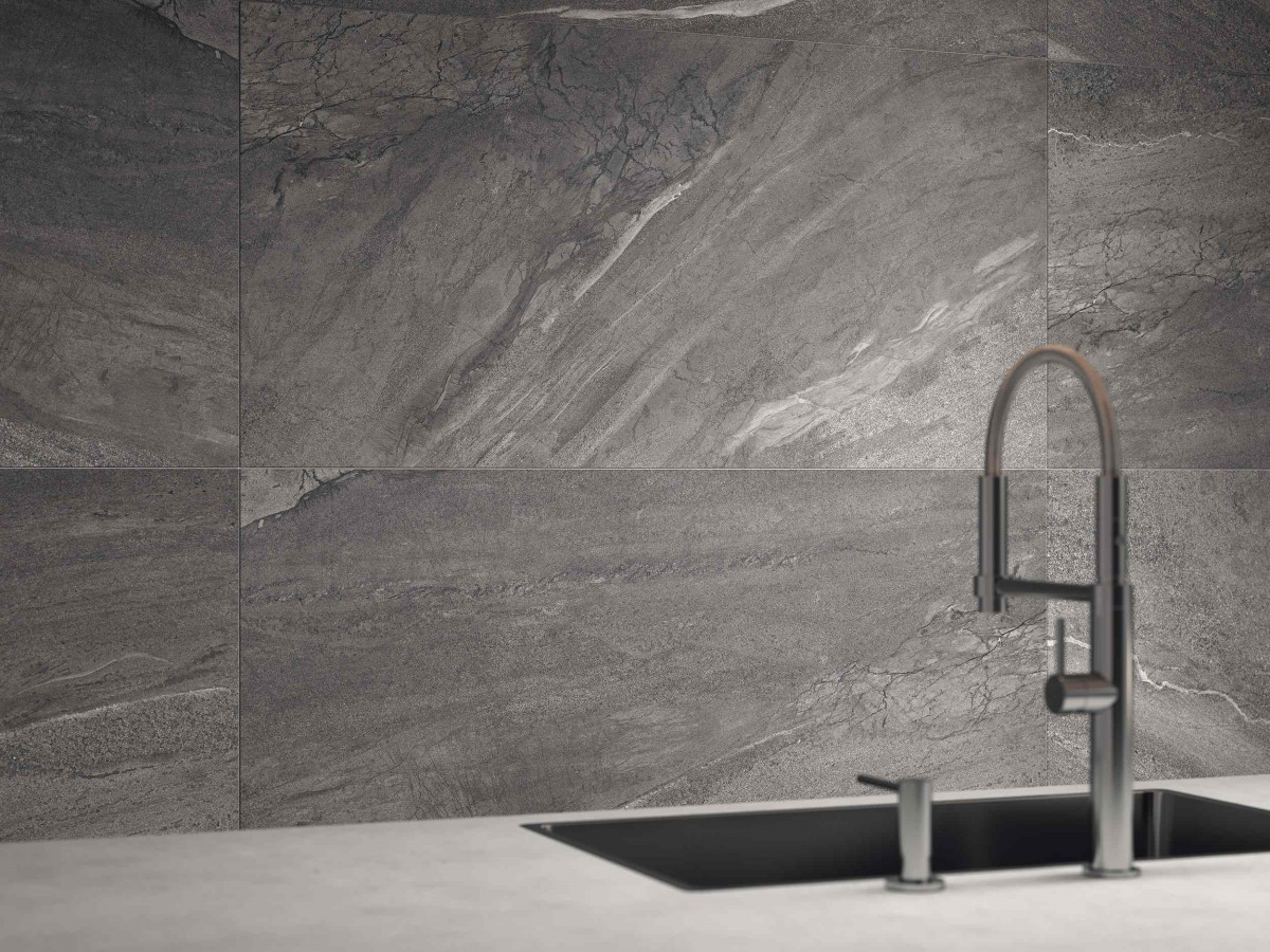 Керамогранит 60x60 6.5мм Elemento серый рельеф ректификат матовая Meissen Керамогранит 60x60 6.5мм Elemento серый рельеф ректификат матовая Meissen